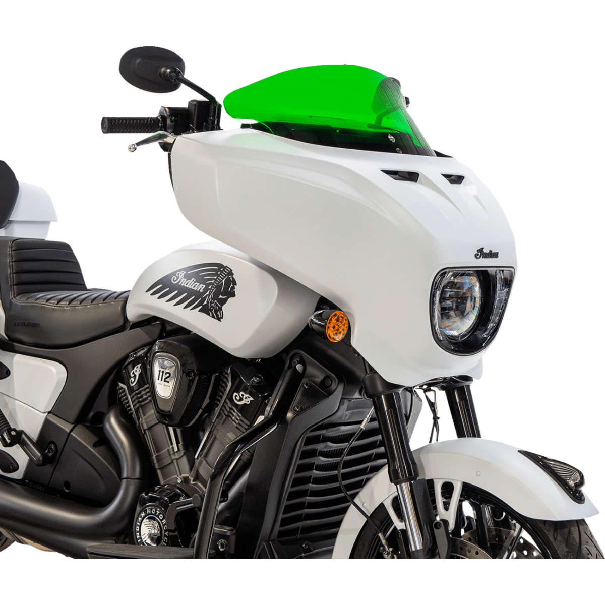 KLOCK WERKS - Kolor Flare Windshield - Green - View 16 - MetalCore Harley Supply