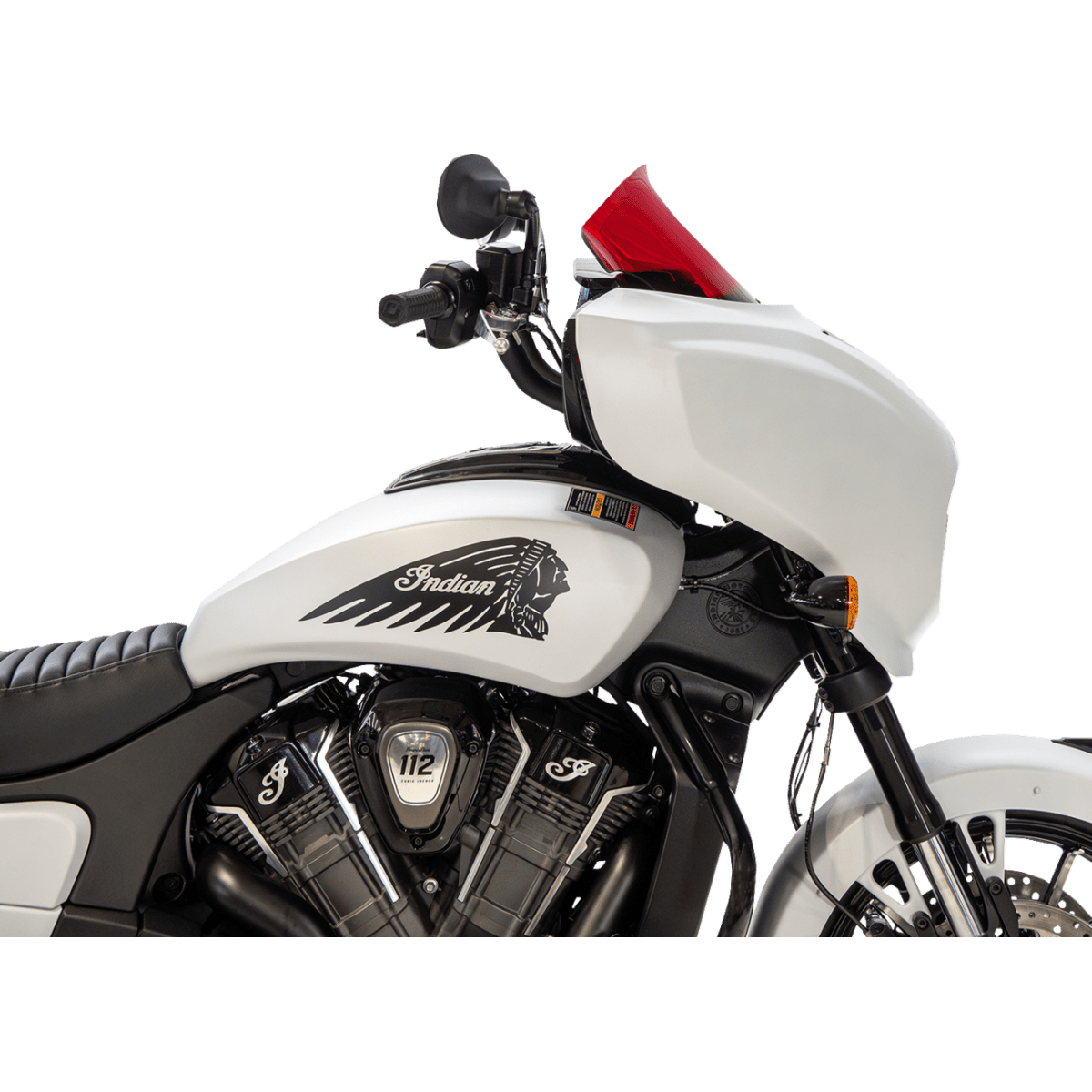 KLOCK WERKS - Kolor Flare Windshield - Red - View 3 - MetalCore Harley Supply