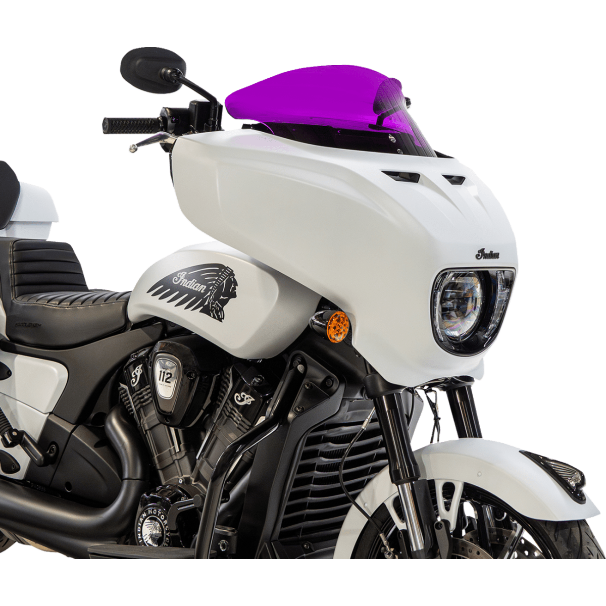 KLOCK WERKS - Kolor Flare Windshield - Purple - View 25 - MetalCore Harley Supply