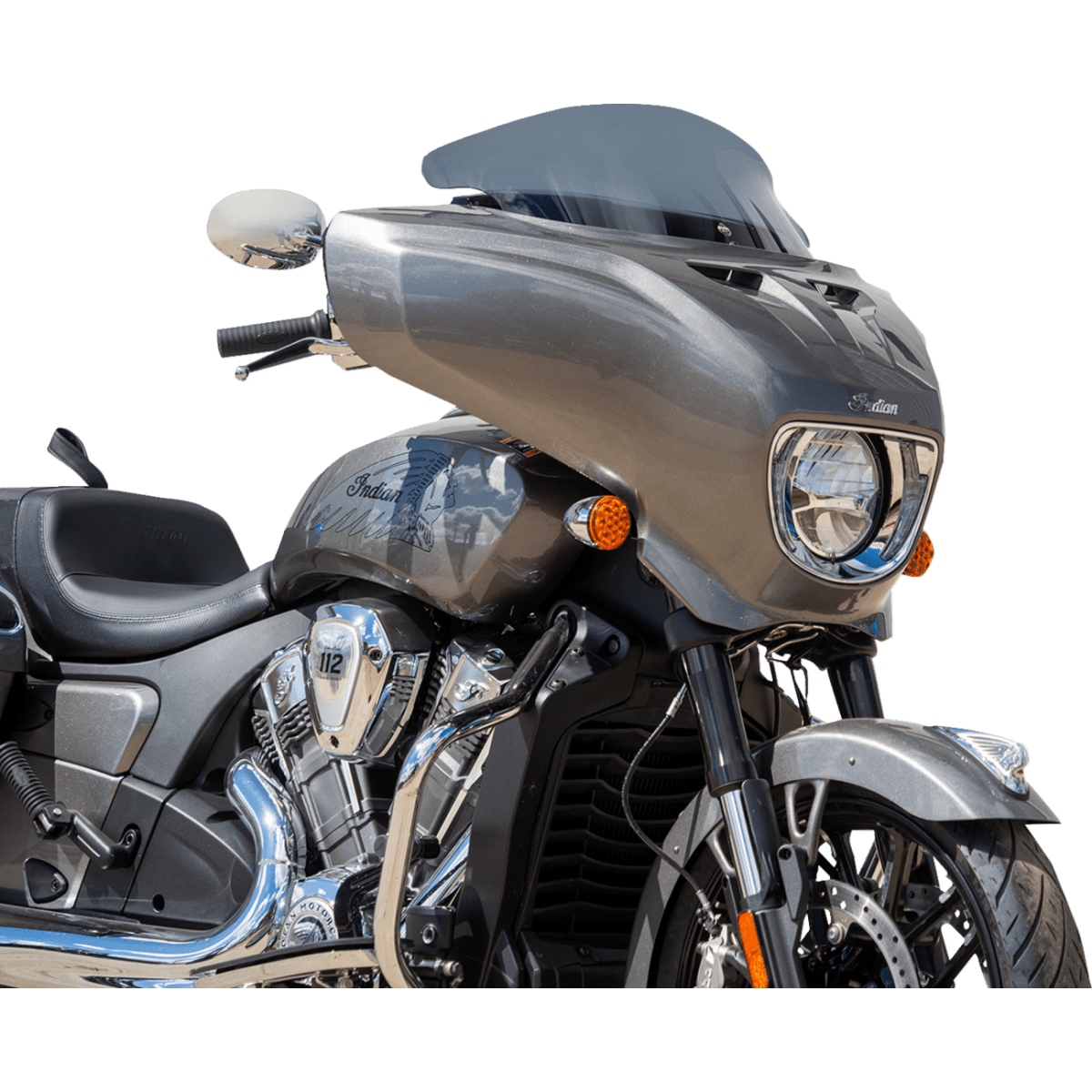 KLOCK WERKS - Tint Flare Windshield - Dark Smoke 9" - View 3 - MetalCore Harley Supply