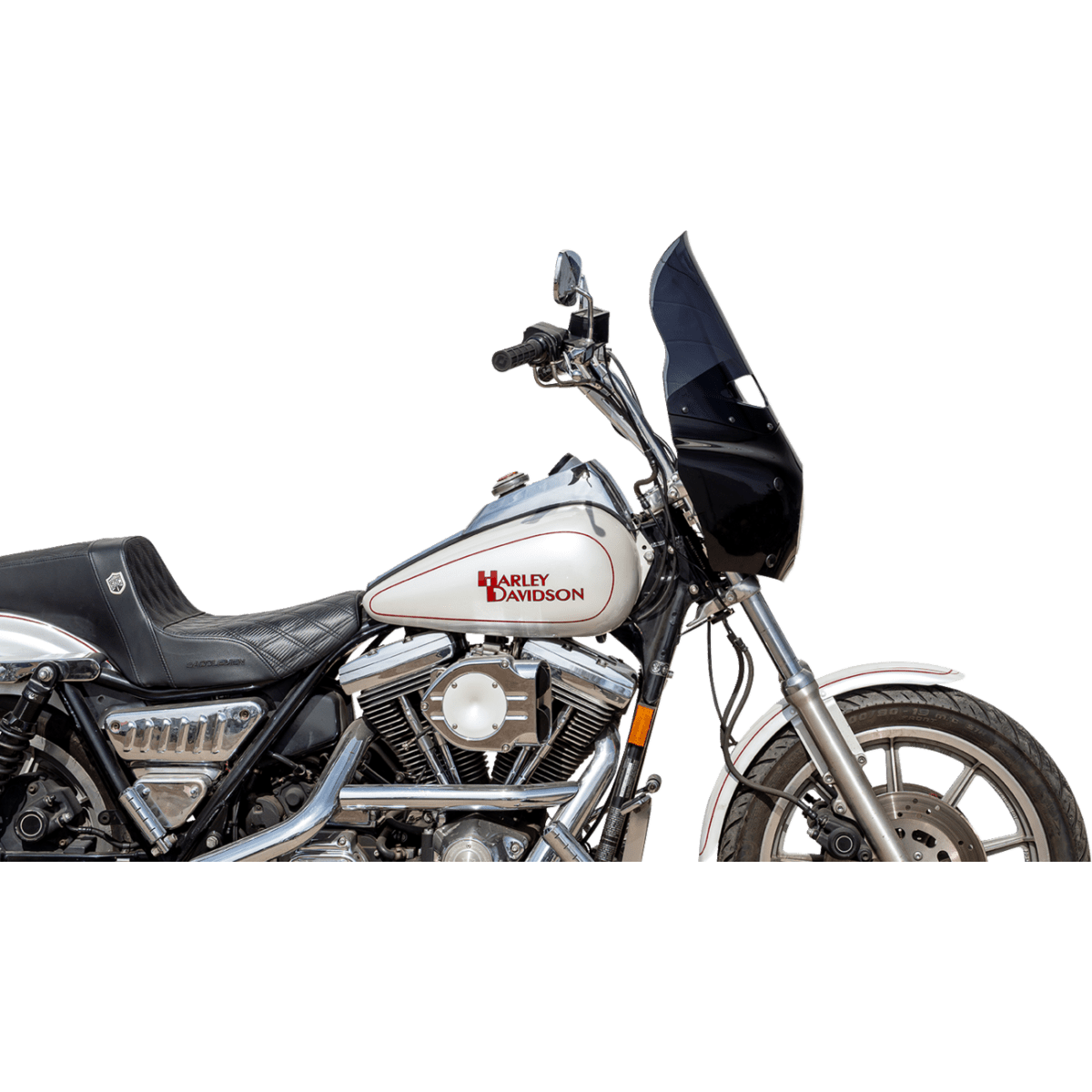 KLOCK WERKS - Tint Flare Windshield - Dark Smoke - Memphis Shades Road Warrior Fairing - MetalCore Harley Supply - View 5