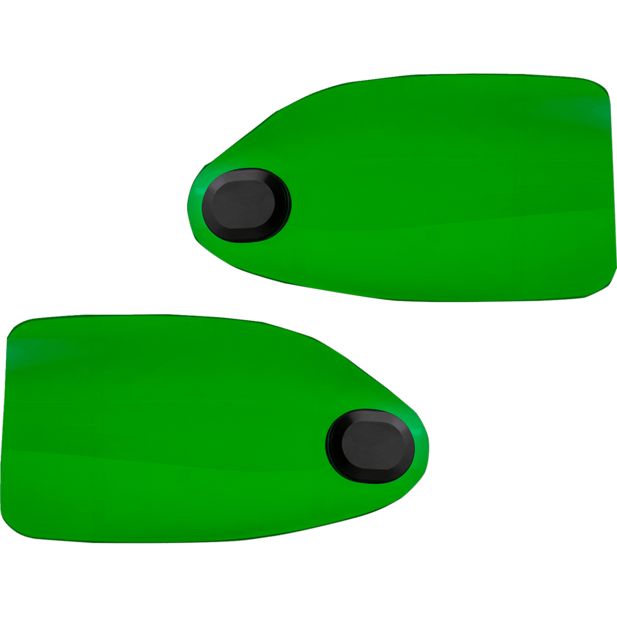 KLOCK WERKS - Kolor Flare Hand Guards - Green - view 2 - Hand Guards - MetalCore Harley Supply