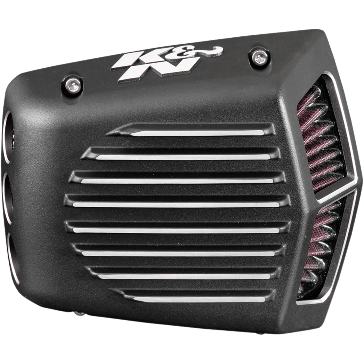 K&N Filters-Street Metal Intake - Shaker - Black - '17-'23 Touring/Softail-Air Filters-MetalCore Harley Supply