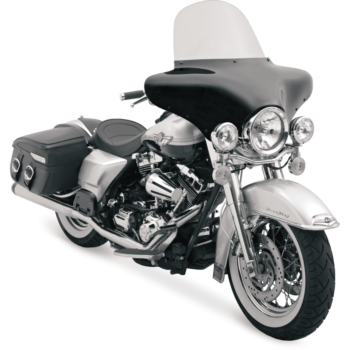 MEMPHIS SHADES - Batwing Fairing Windshield - 12" Solar View 2 - MetalCore Harley Supply