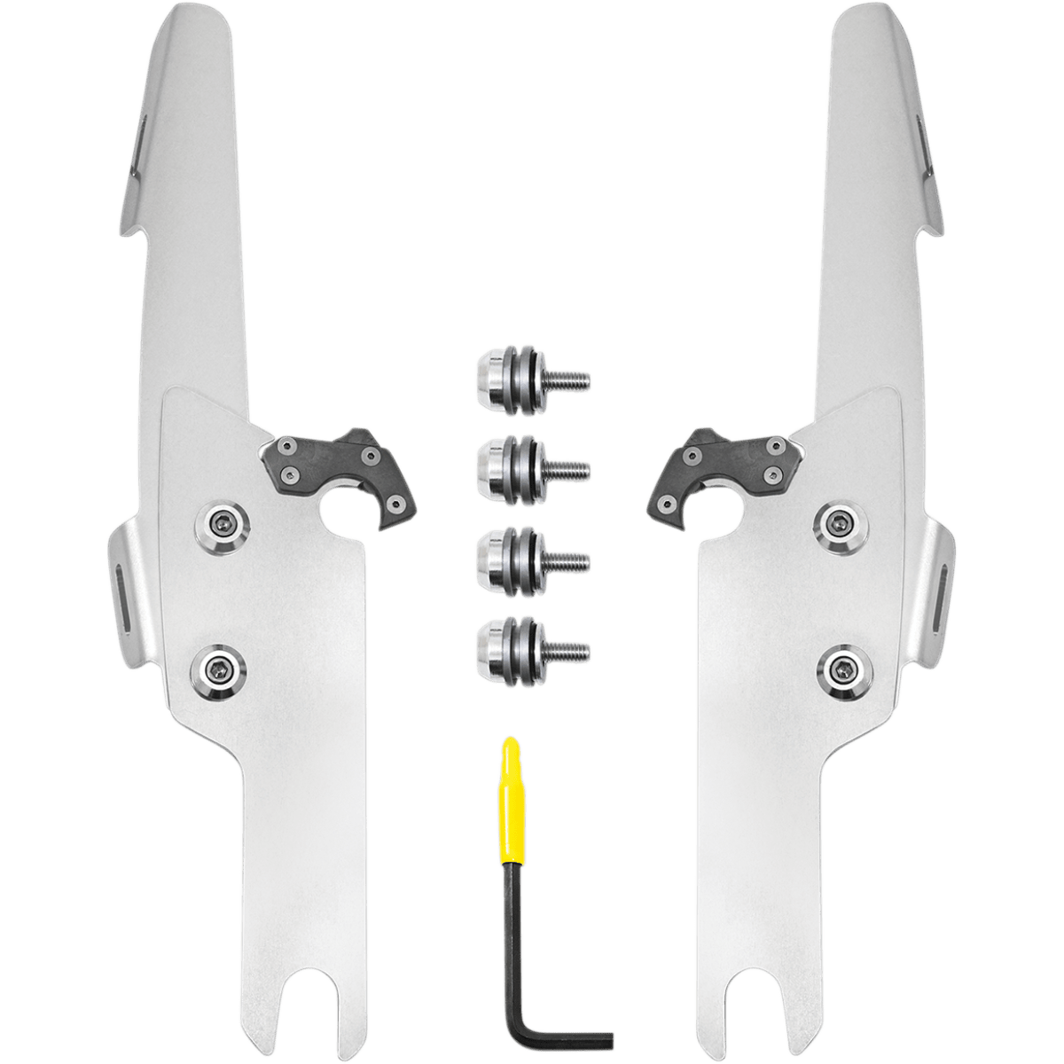 MEMPHIS SHADES - Batwing Trigger-Lock Mount Kit - '18-'23 FLHRXS and '04-'07 FLHRS/FLHRSI Polished - MetalCore Harley Supply