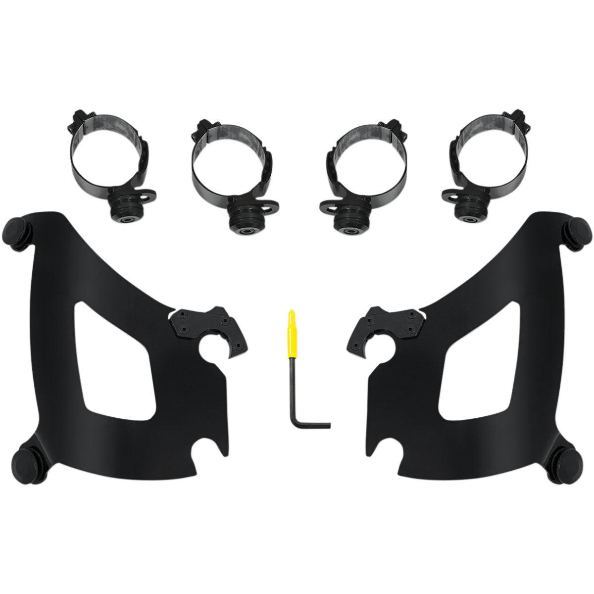MEMPHIS SHADES - Bullet Trigger-Lock Mount Kit - '18-'21 FLSB Black - MetalCore Harley Supply