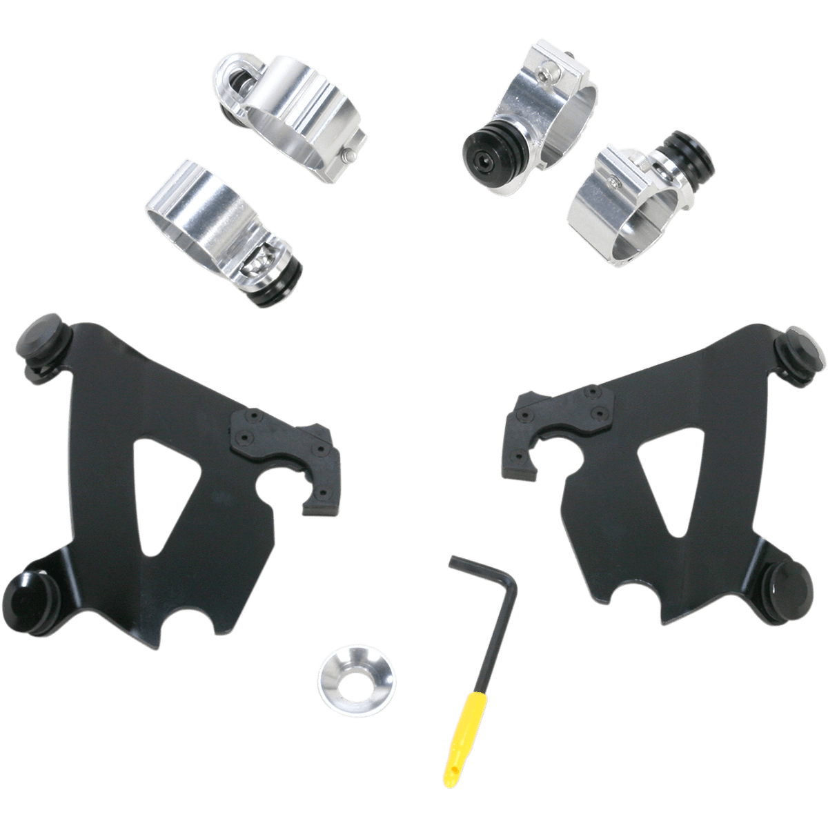 MEMPHIS SHADES - Cafe Trigger-Lock Mount Kit - '91-'05 FXD/FXR, '86-'22 XL, '09-'22 XL883N, '07-'12 XL1200N, '06-'11 XL1200L
