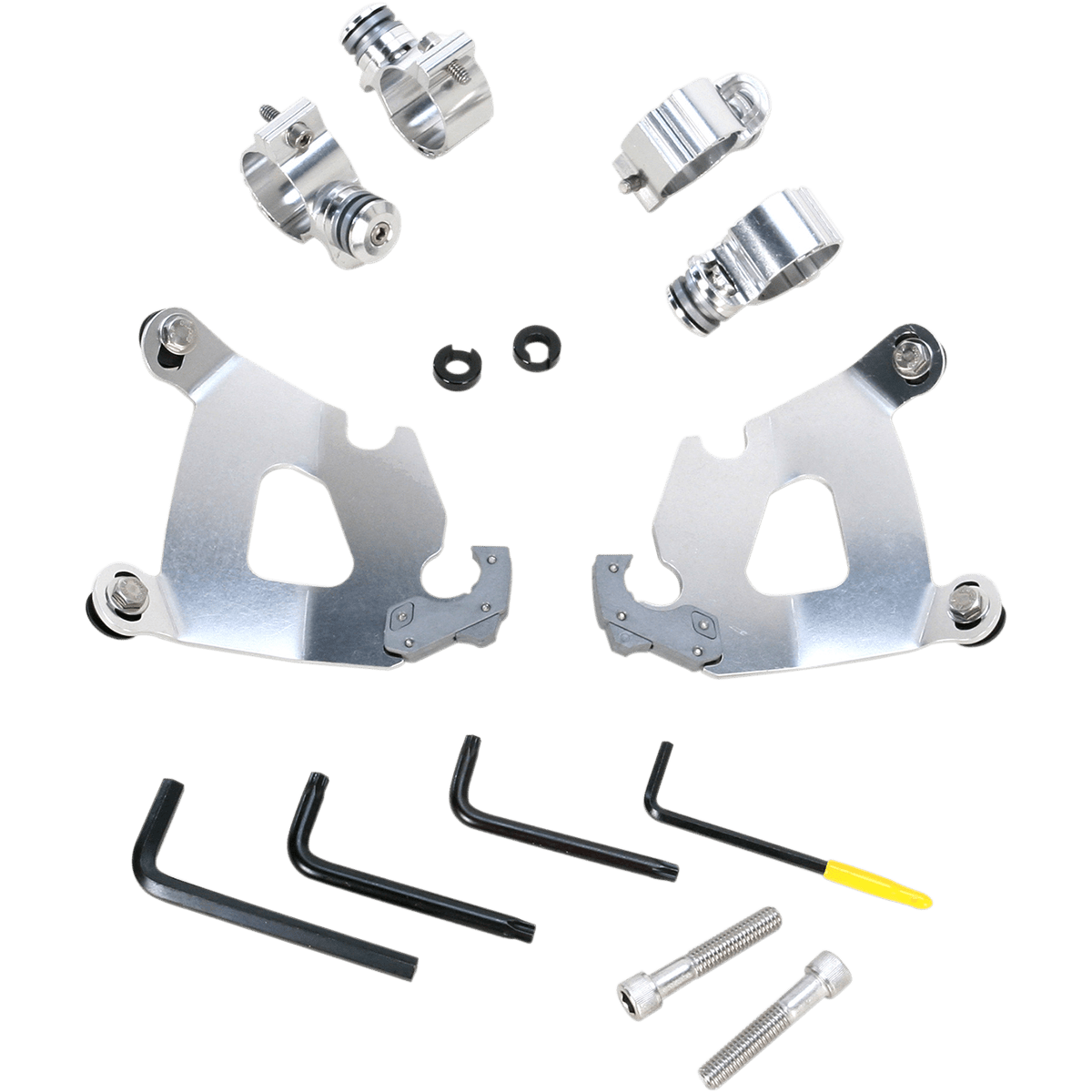 MEMPHIS SHADES - Cafe Trigger-Lock Mount Kit - '10-'15 XL1200X Polished - MetalCore Harley Supply