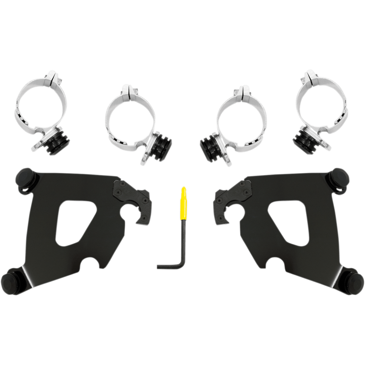 MEMPHIS SHADES - Cafe Trigger-Lock Mount Kit - '18-'20 FXLR Black - MetalCore Harley Supply
