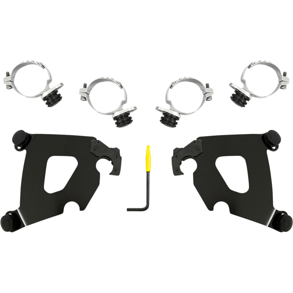 MEMPHIS SHADES - Cafe Trigger-Lock Mount Kit - '16-'22 XL1200X Black - MetalCore Harley Supply