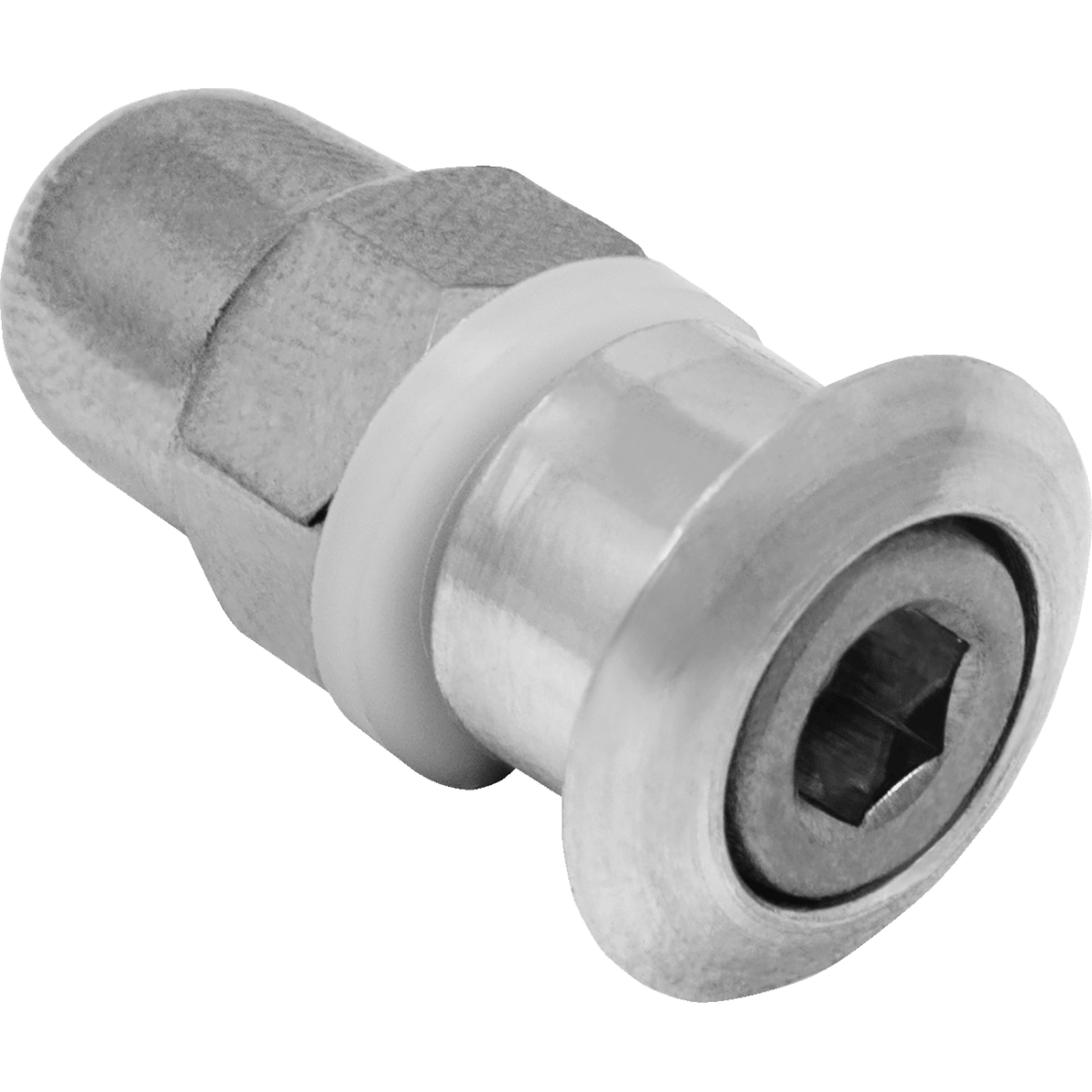 MEMPHIS SHADES - Fats and Slim Strap Screw Nut Assembly - Polished - MetalCore Harley Supply