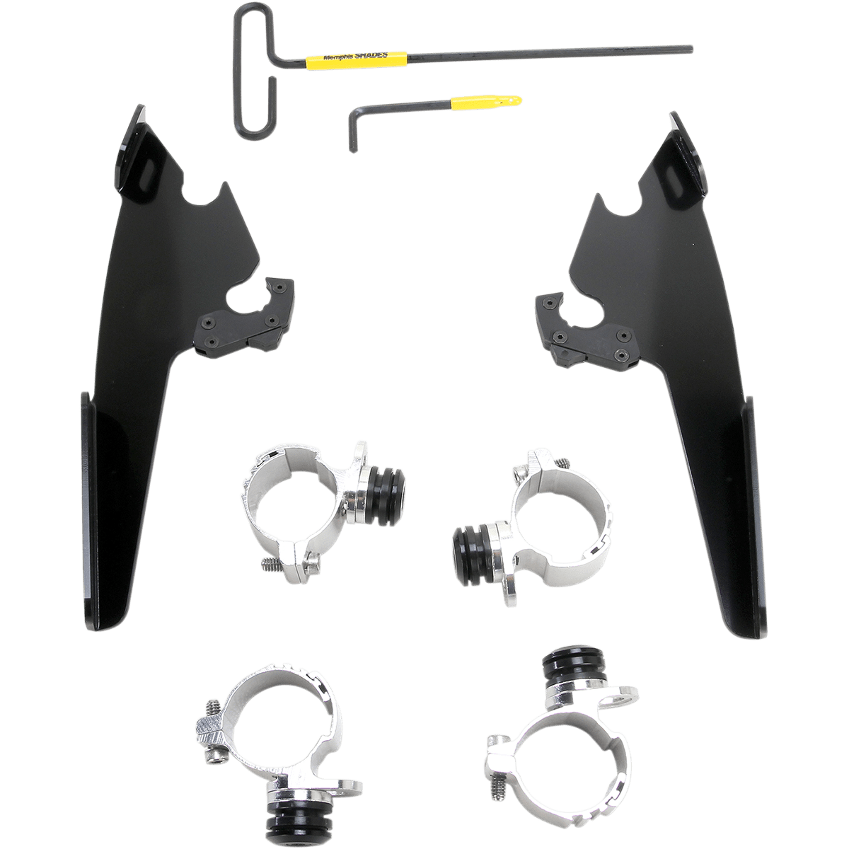 MEMPHIS SHADES - Fats and Slim Trigger-Lock Mount Kit - 11-20 XL883L, 15-17 XL1200T - Black - MetalCore Harley Supply