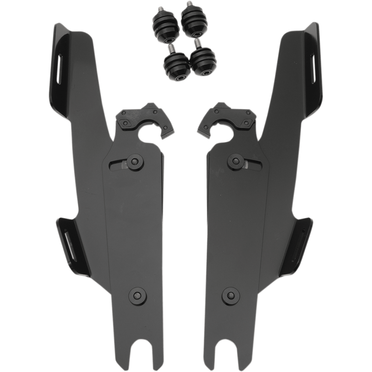 MEMPHIS SHADES - Fats and Slim Trigger-Lock Mount Kit - 18-23 FLFB/FLFBS Fat Boy - Black - MetalCore Harley Supply