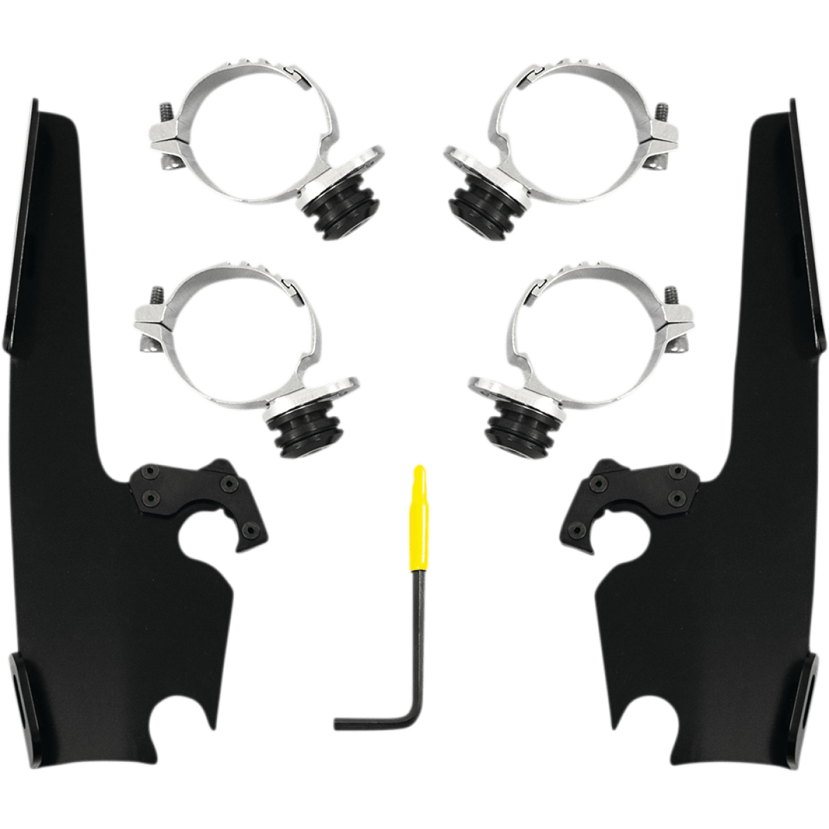 MEMPHIS SHADES - Fats and Slim Trigger-Lock Mount Kit - 16-22 XL1200X - Black - MetalCore Harley Supply