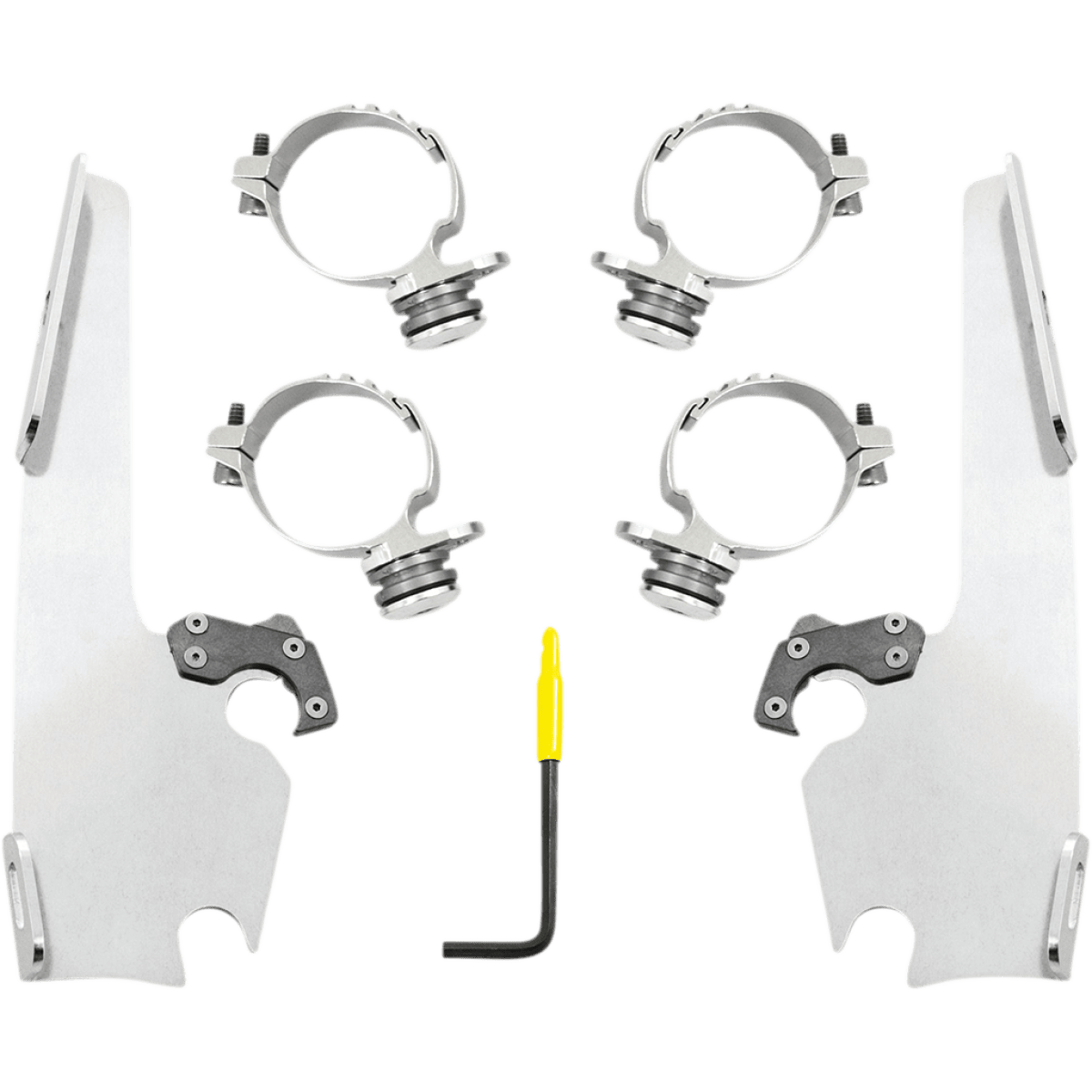 MEMPHIS SHADES - Fats and Slim Trigger-Lock Mount Kit - 16-22 XL1200X - Polished - MetalCore Harley Supply