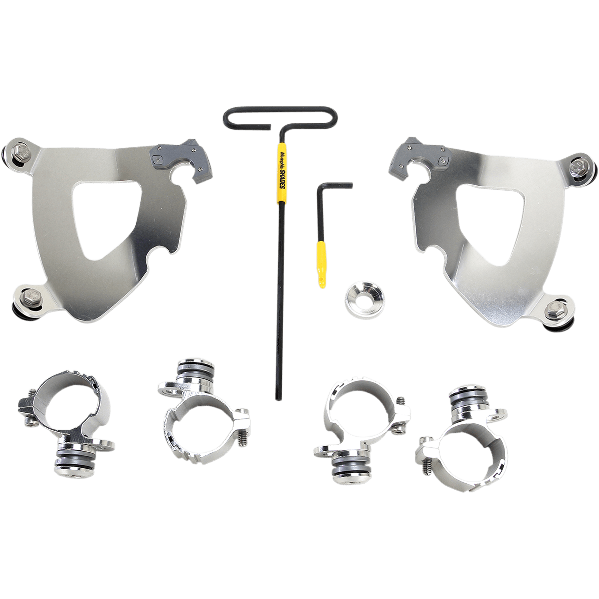 MEMPHIS SHADES - Gauntlet Trigger-Lock Mount Kit - '11-'21 XL883L and '14-'17 XL1200T Polished - MetalCore Harley Supply