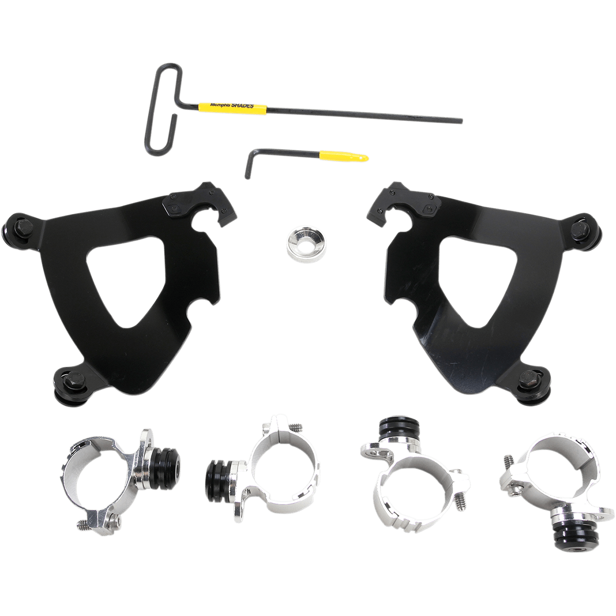 MEMPHIS SHADES - Gauntlet Trigger-Lock Mount Kit - '11-'21 XL883L and '14-'17 XL1200T Black - MetalCore Harley Supply