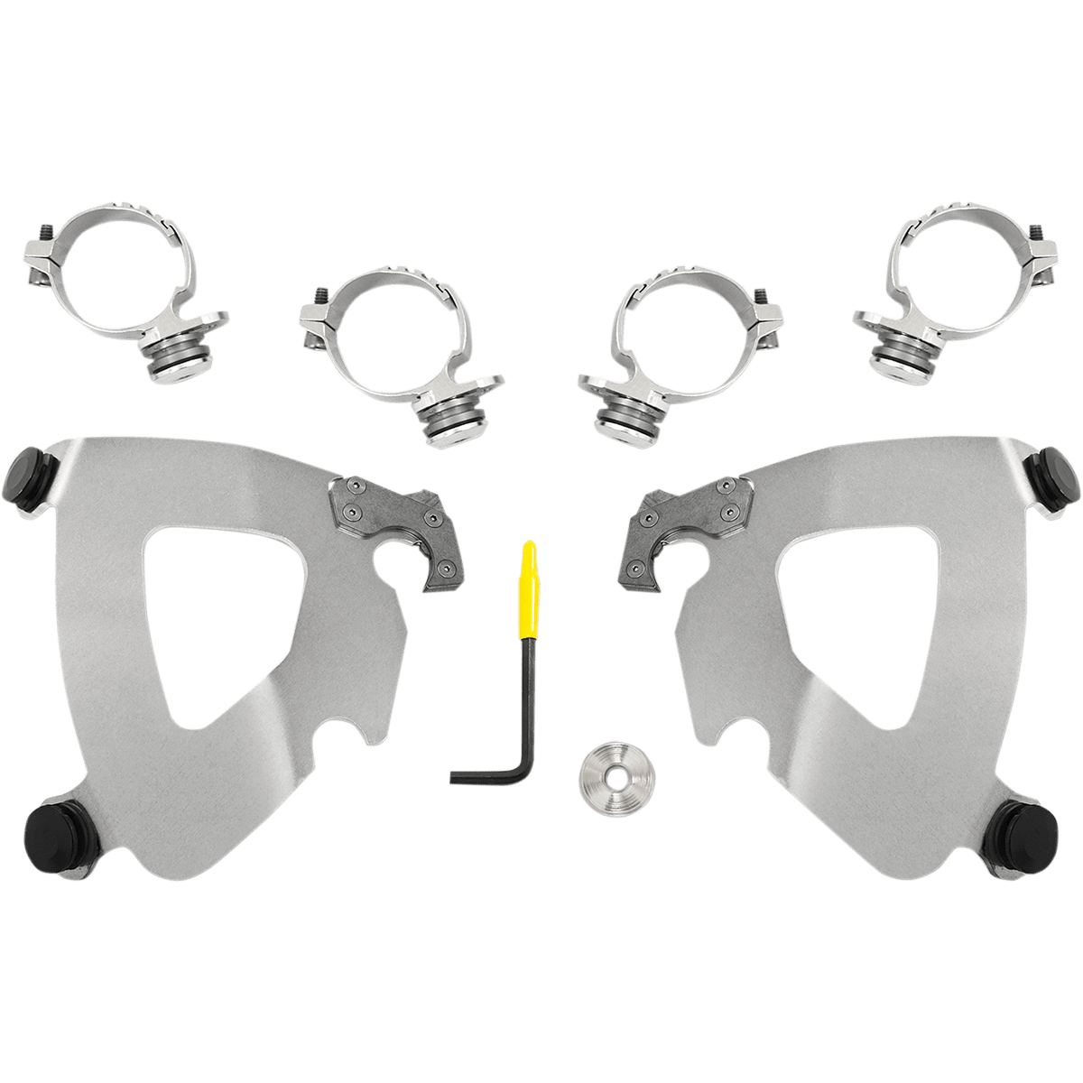 MEMPHIS SHADES - Gauntlet Trigger-Lock Mount Kit - '14-'17 FXDL (except FXDLS) Polished - MetalCore Harley Supply