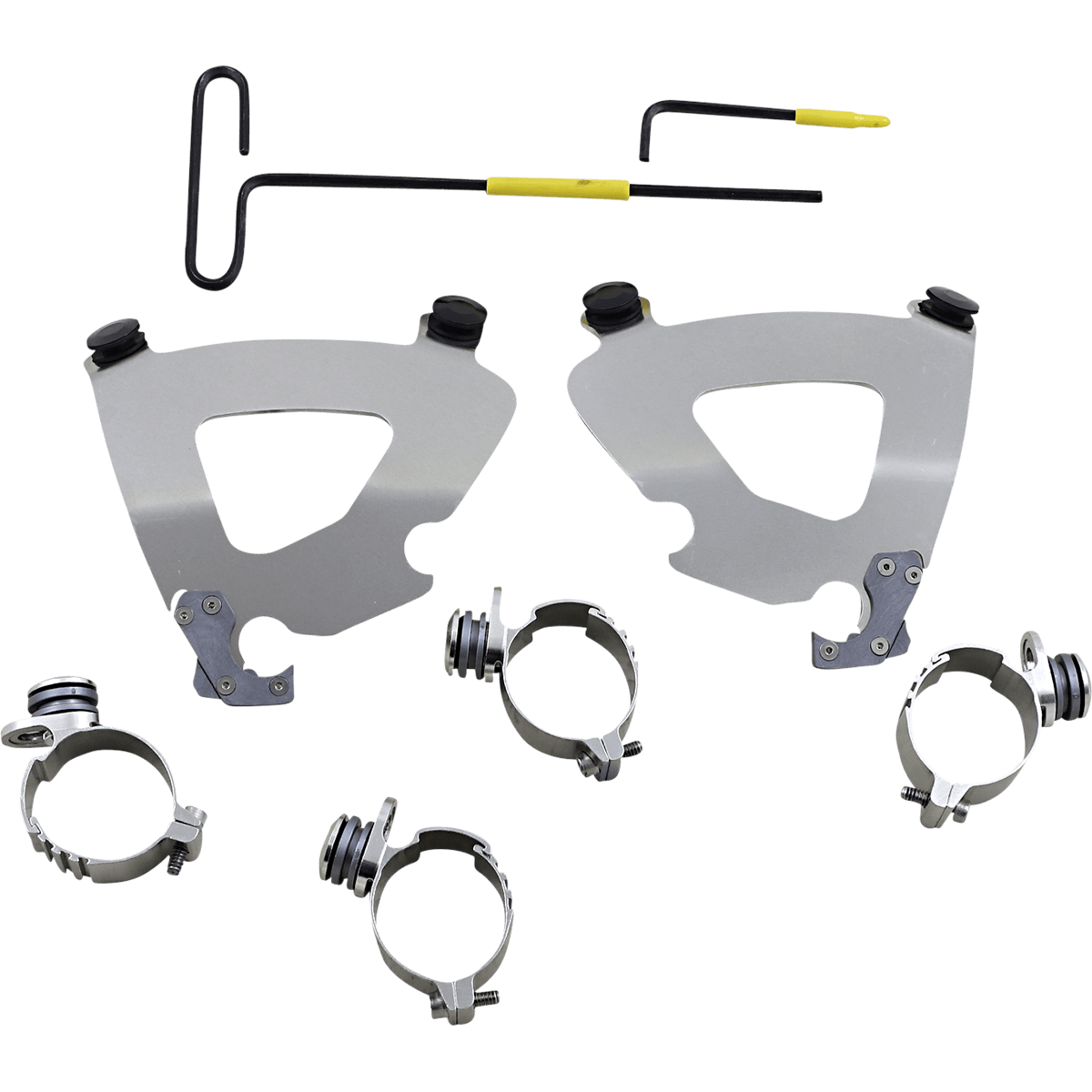 MEMPHIS SHADES - Gauntlet Trigger-Lock Mount Kit - '16-'22 XL1200X Polished - MetalCore Harley Supply