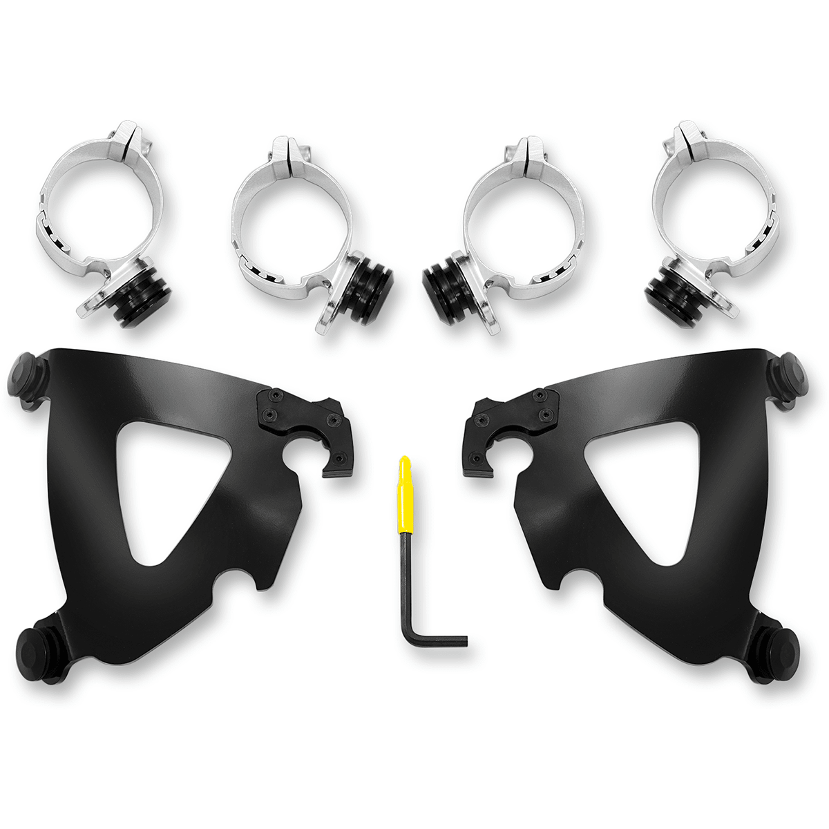 MEMPHIS SHADES - Road Warrior Trigger-Lock Mount Kit - '18-'25 FXBB/S and FXST, '08-'11 FXCW/C, '06-'17 FXD/FXDC/FXDB/FXDI35/