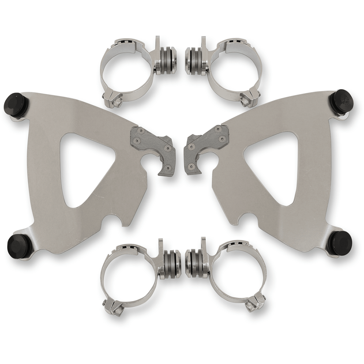 MEMPHIS SHADES - Road Warrior Trigger-Lock Mount Kit - '13-'17 FXSB, '08-'17 FXDF, '06-'17 FXDWG Polished