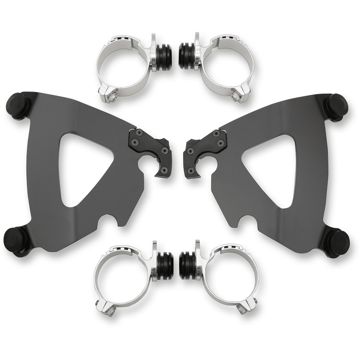 MEMPHIS SHADES - Road Warrior Trigger-Lock Mount Kit - '13-'17 FXSB, '08-'17 FXDF, '06-'17 FXDWG Black