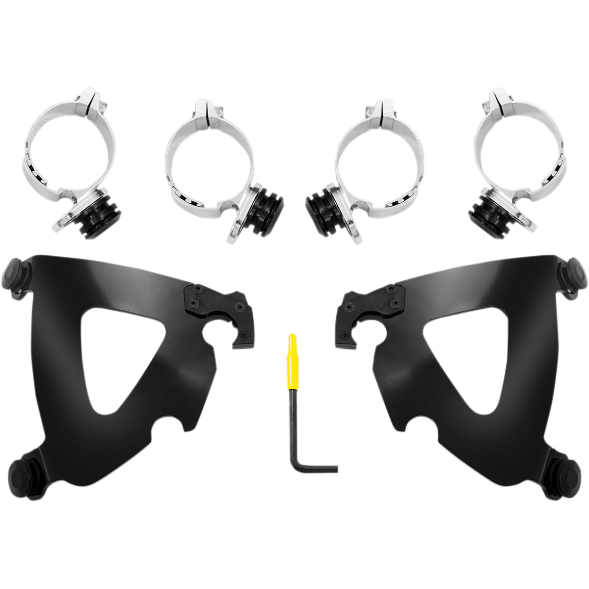 MEMPHIS SHADES - Road Warrior Trigger-Lock Mount Kit - '18-'21 FXLR Black - MetalCore Harley Supply
