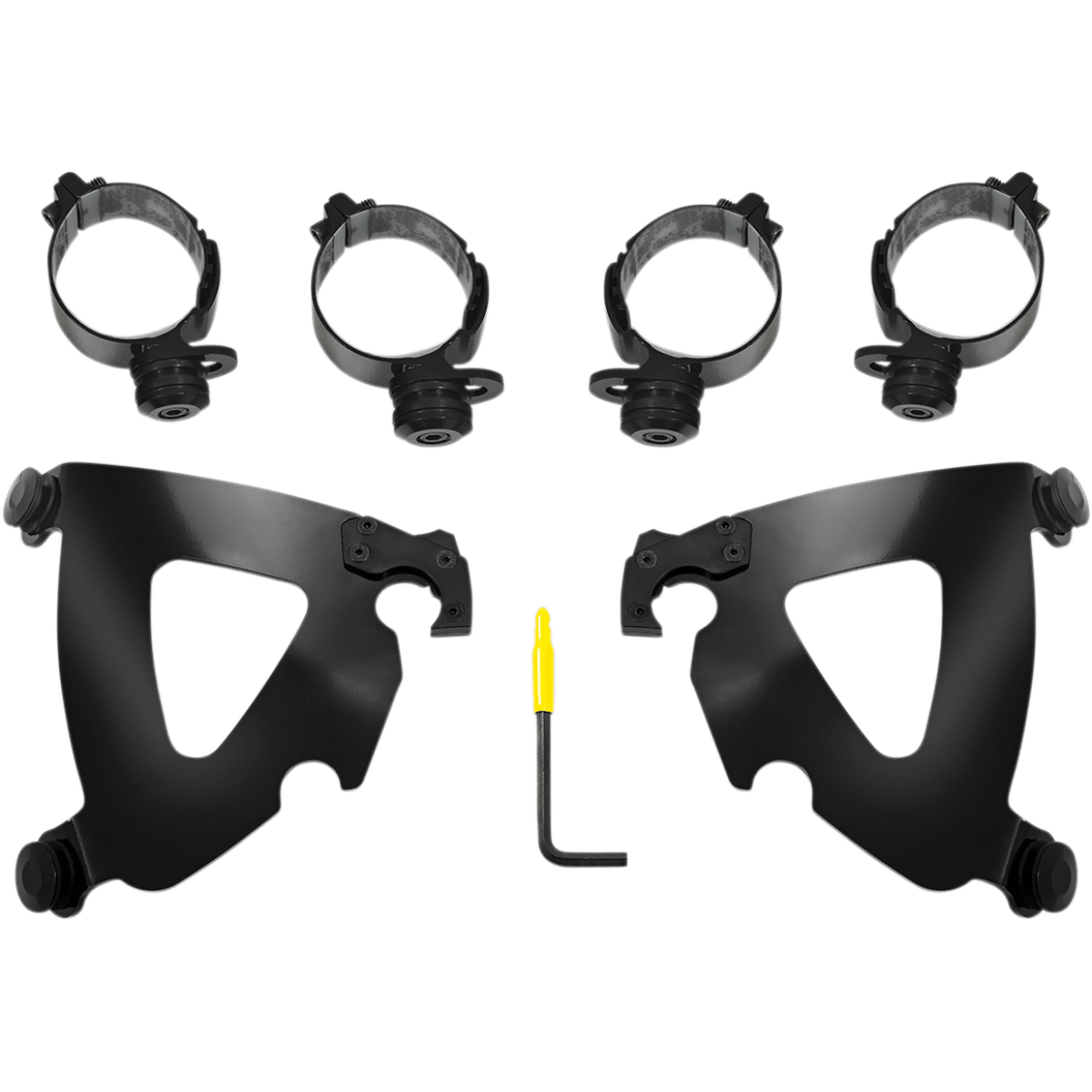 MEMPHIS SHADES - Road Warrior Trigger-Lock Mount Kit - '20-'24 FXLRS and '18-'24 FLSB Black - MetalCore Harley Supply