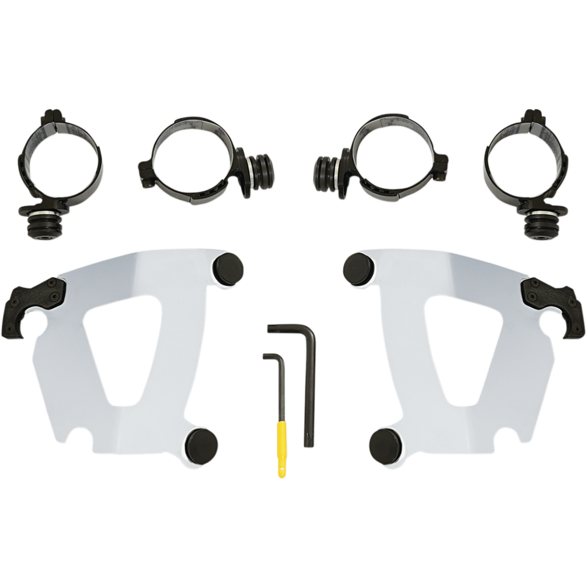 MEMPHIS SHADES - Road Warrior Trigger-Lock Mount Kit - '18-'24 FXFB/S Polished - MetalCore Harley Supply