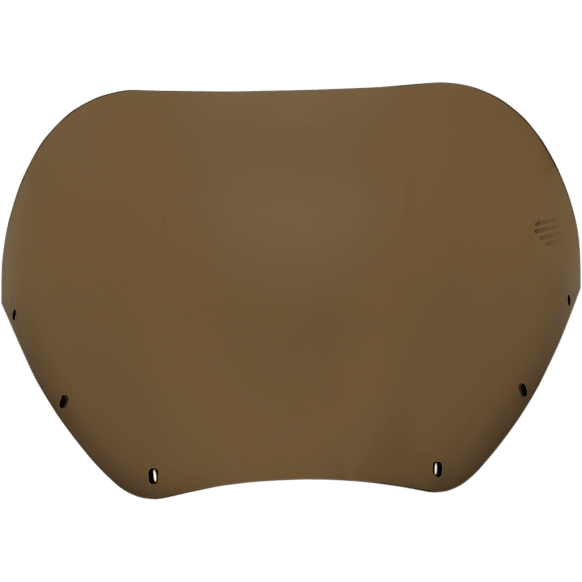 MEMPHIS SHADES - Road Warrior Windshield - 7" Cafe black smoke Solid - MetalCore Harley Supply