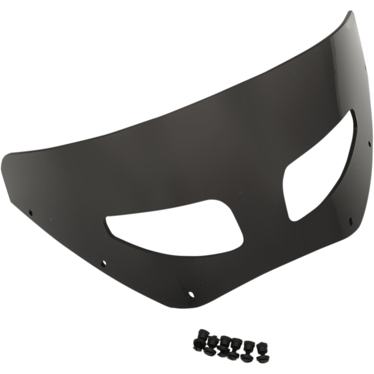 MEMPHIS SHADES - Road Warrior Windshield - 7" Dark black smoke Vented - MetalCore Harley Supply