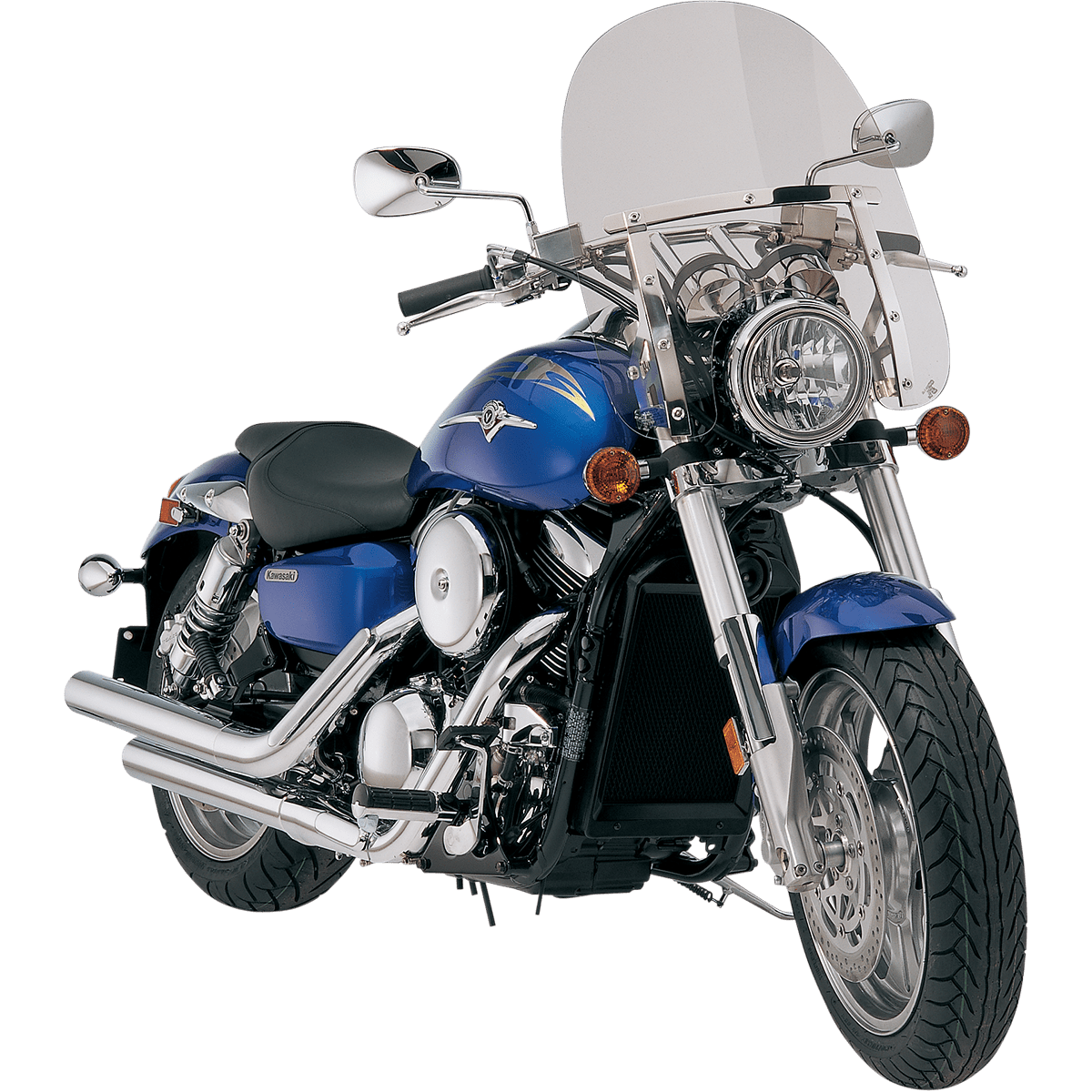 MEMPHIS SHADES - Memphis Slim Windshield - 5 3/4" - 7" - 17" - Solar - MetalCore Harley Supply - View 2