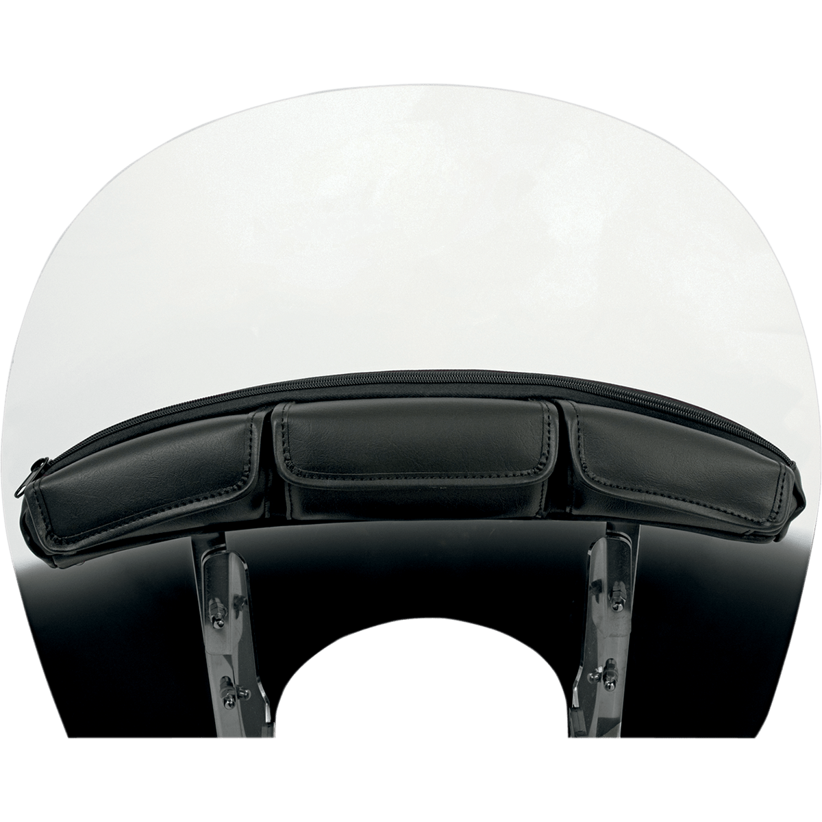 MEMPHIS SHADES - Windshield Pouch - Big Zipper quad pouch View 3 - MetalCore Harley Supply