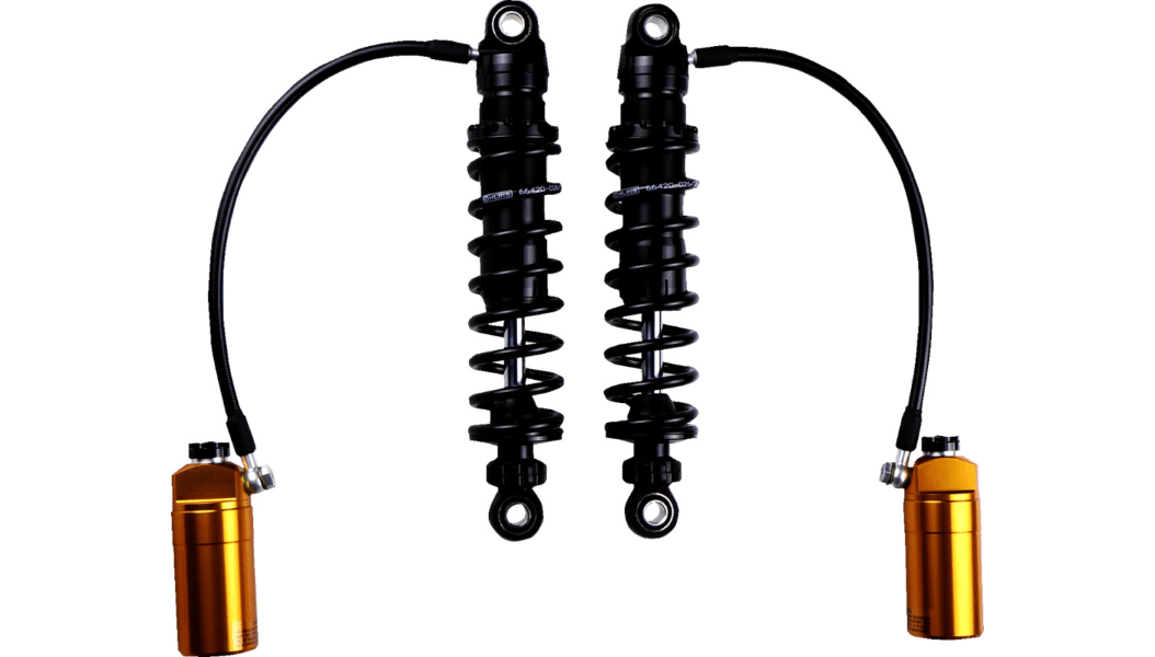 Ohlins Fully Adjustable STX36 Pro Reservoir Shocks for Harley