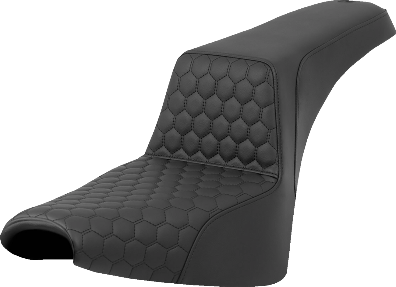 SADDLEMEN - Honeycomb Step - Up Seats / '04 - '23 Models - Seats - MetalCore Harley Supply