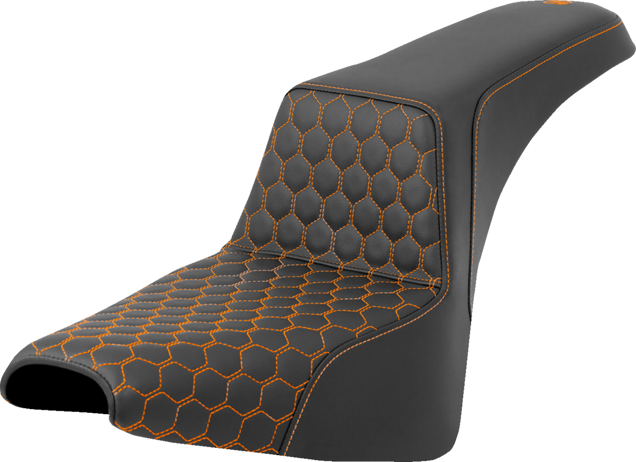 SADDLEMEN - Honeycomb Step - Up Seats / '04 - '23 Models - Seats - MetalCore Harley Supply