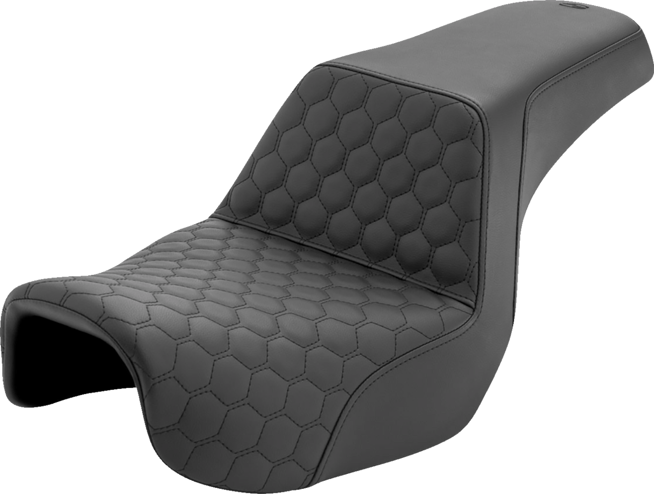 SADDLEMEN - Honeycomb Step - Up Seats / '04 - '23 Models - Seats - MetalCore Harley Supply