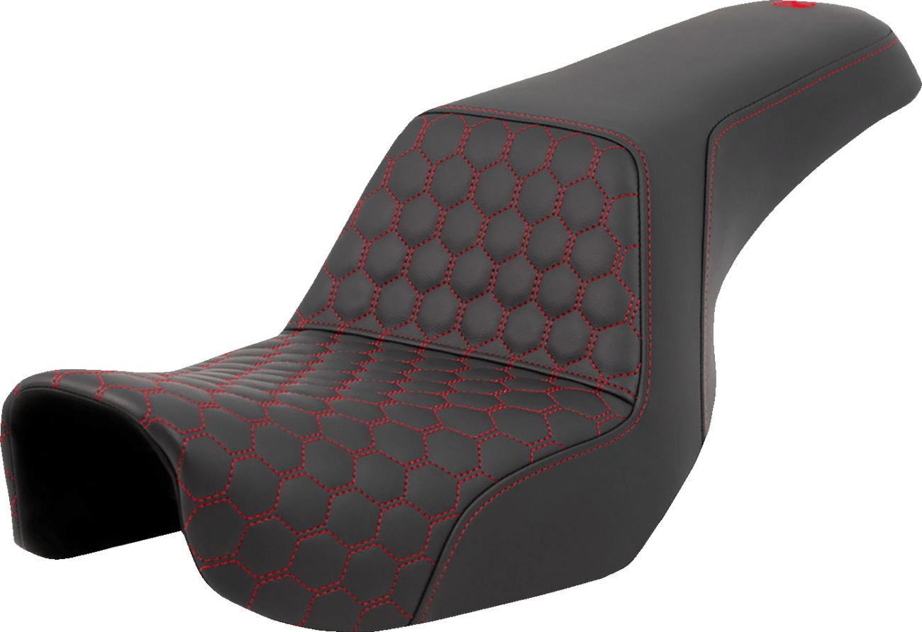 SADDLEMEN - Honeycomb Step - Up Seats / '04 - '23 Models - Seats - MetalCore Harley Supply