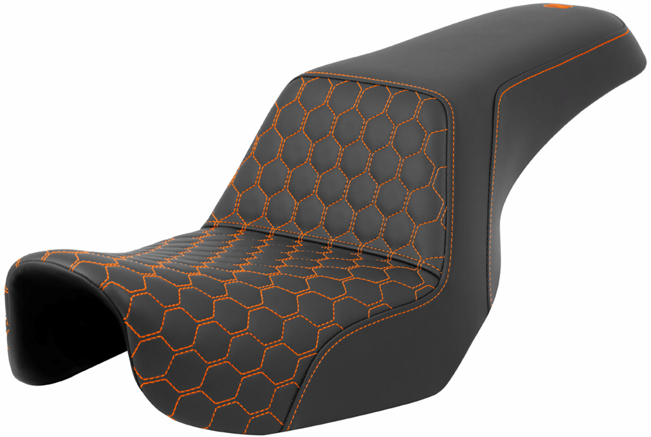 SADDLEMEN - Honeycomb Step - Up Seats / '04 - '23 Models - Seats - MetalCore Harley Supply