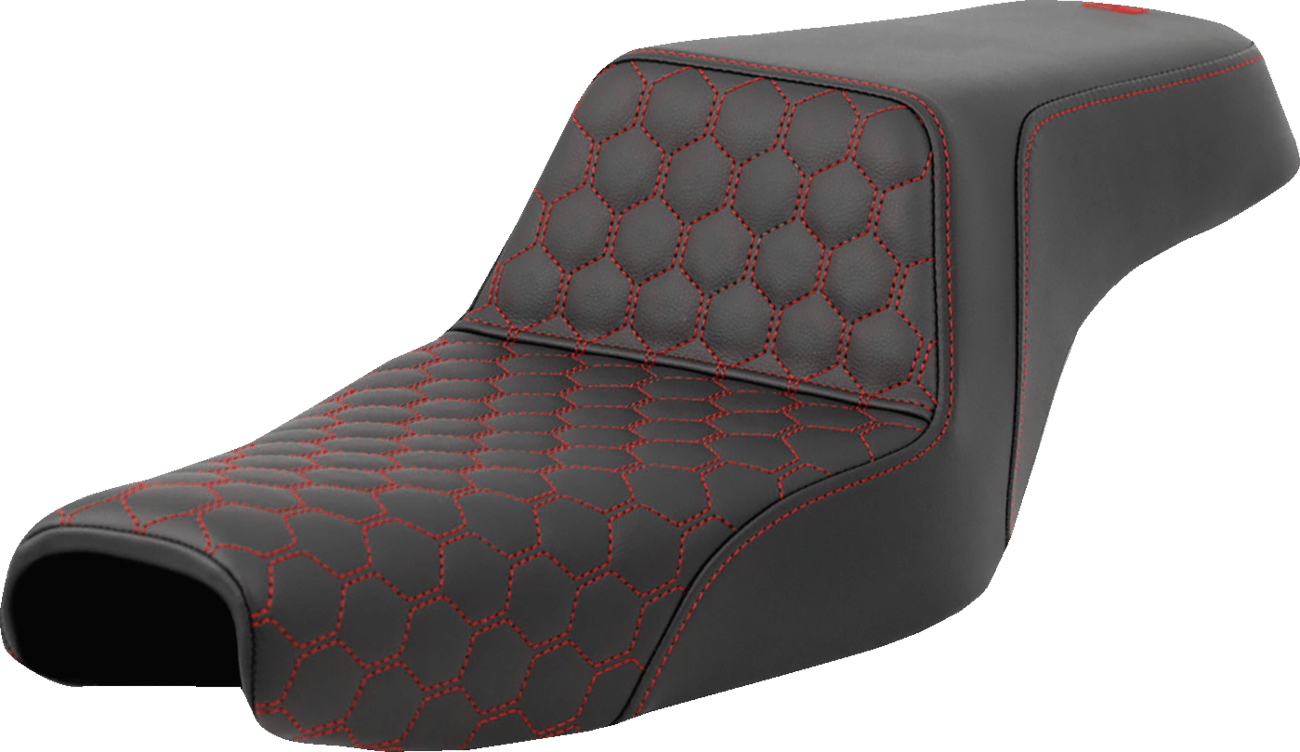 SADDLEMEN - Honeycomb Step - Up Seats / '04 - '23 Models - Seats - MetalCore Harley Supply