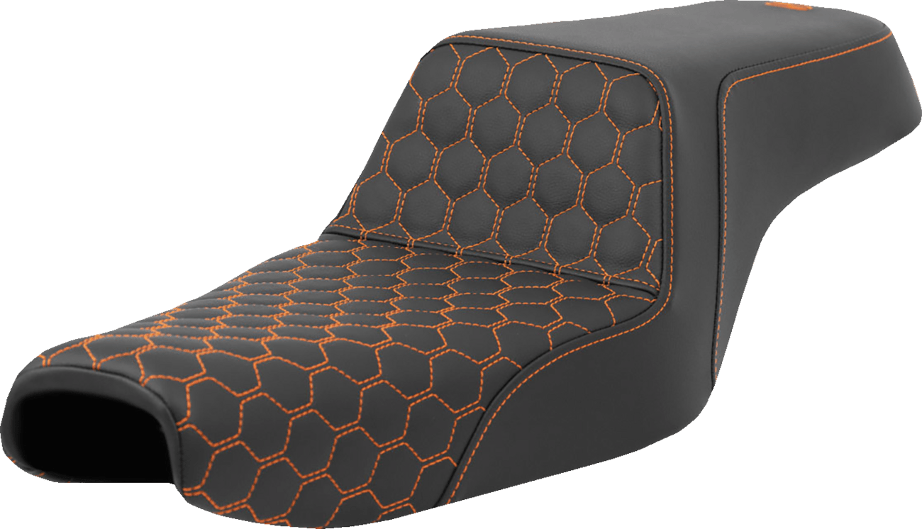 SADDLEMEN - Honeycomb Step - Up Seats / '04 - '23 Models - Seats - MetalCore Harley Supply