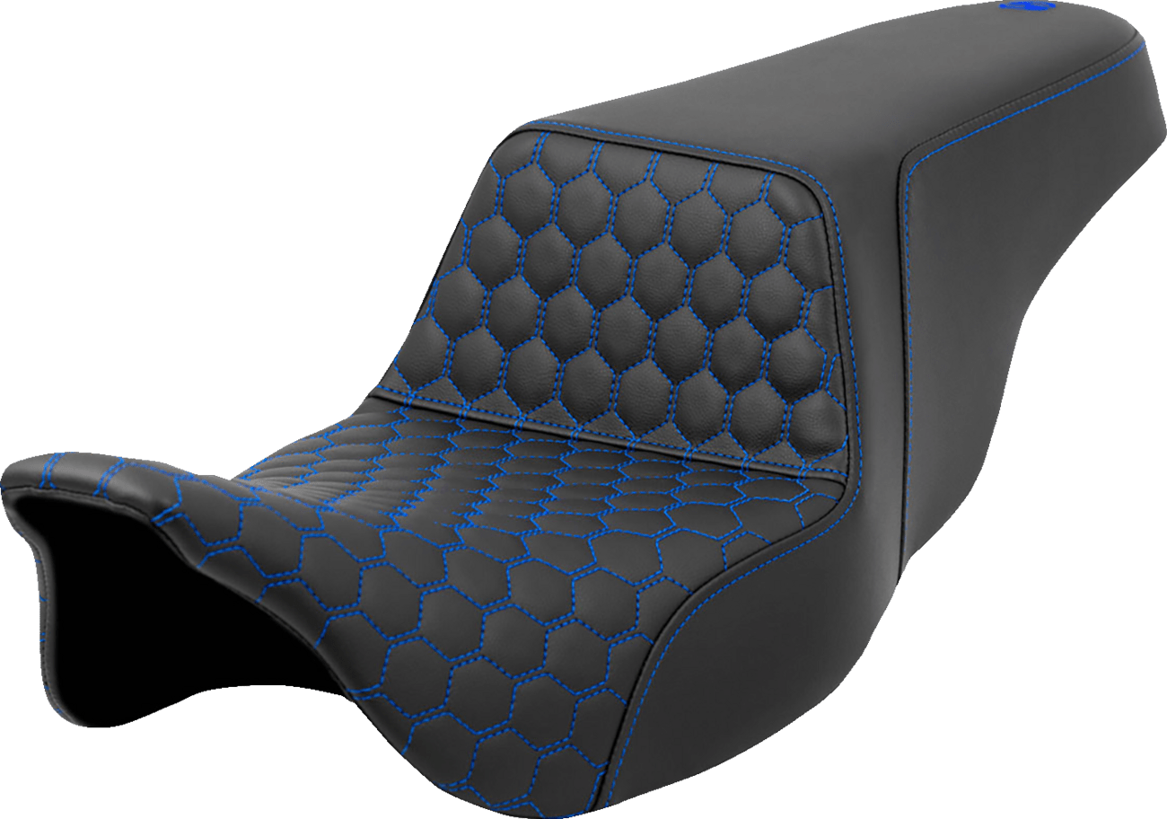 SADDLEMEN - Honeycomb Step - Up Seats / '08 - '23 Baggers - Seats - MetalCore Harley Supply