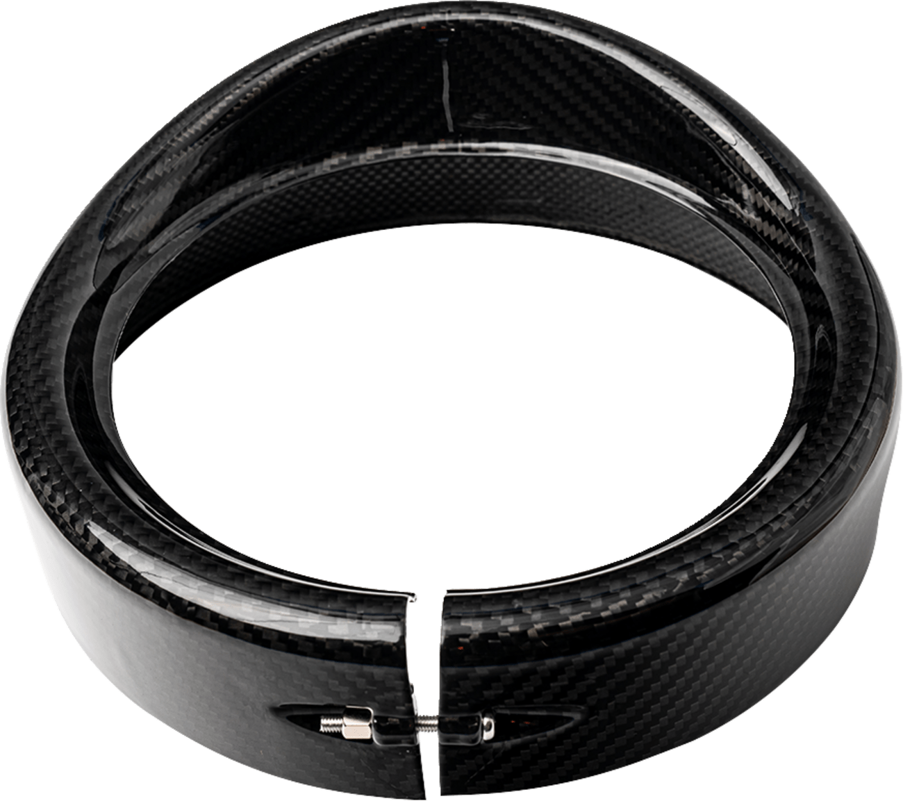 SLYFOX-Headlight Trim with Visor / 7" Touring Headlights-Trim Ring-MetalCore Harley Supply