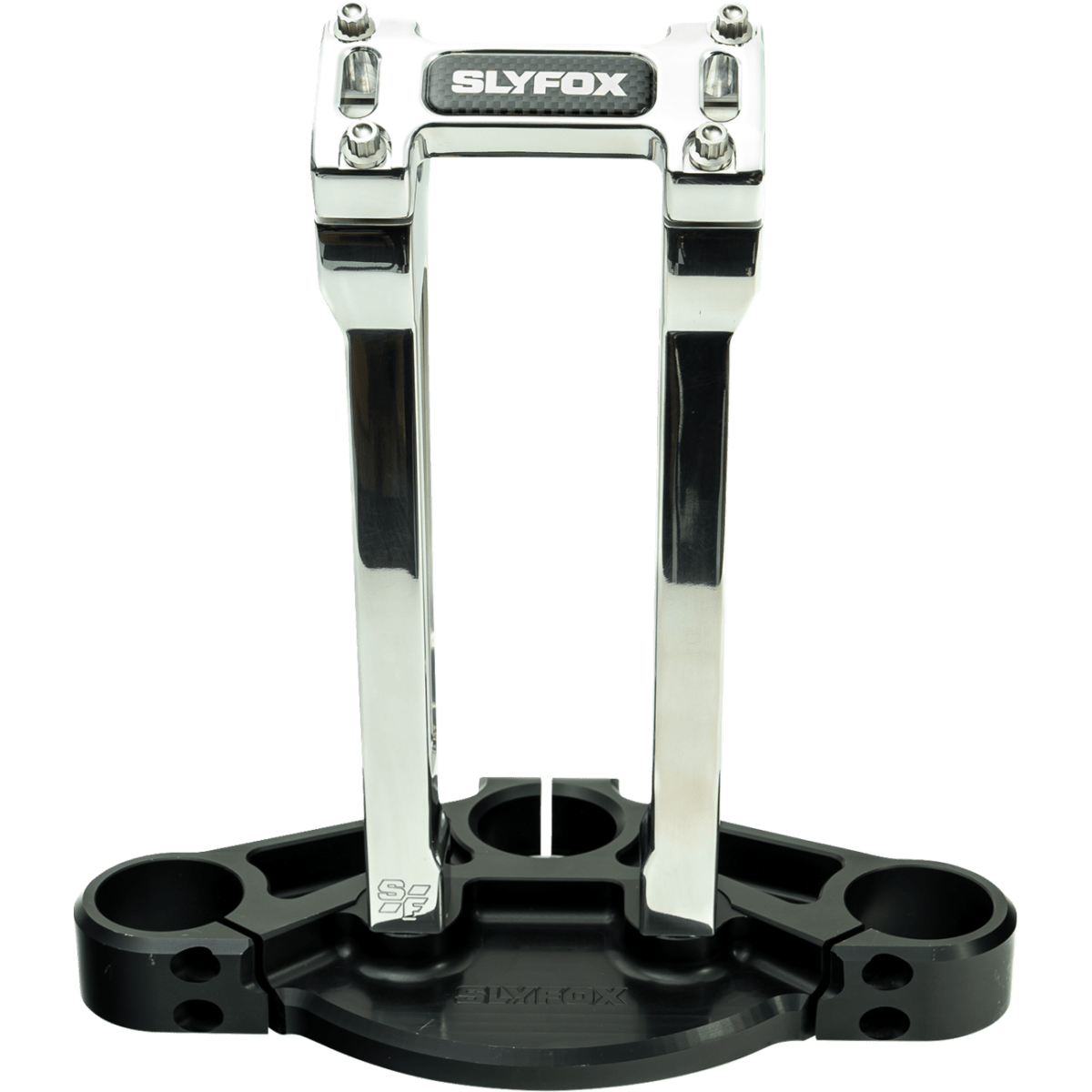 SLYFOX - Handlebar Riser Kit - Straight 10" Raw 1-1/8 inch - Risers - MetalCore Harley Supply