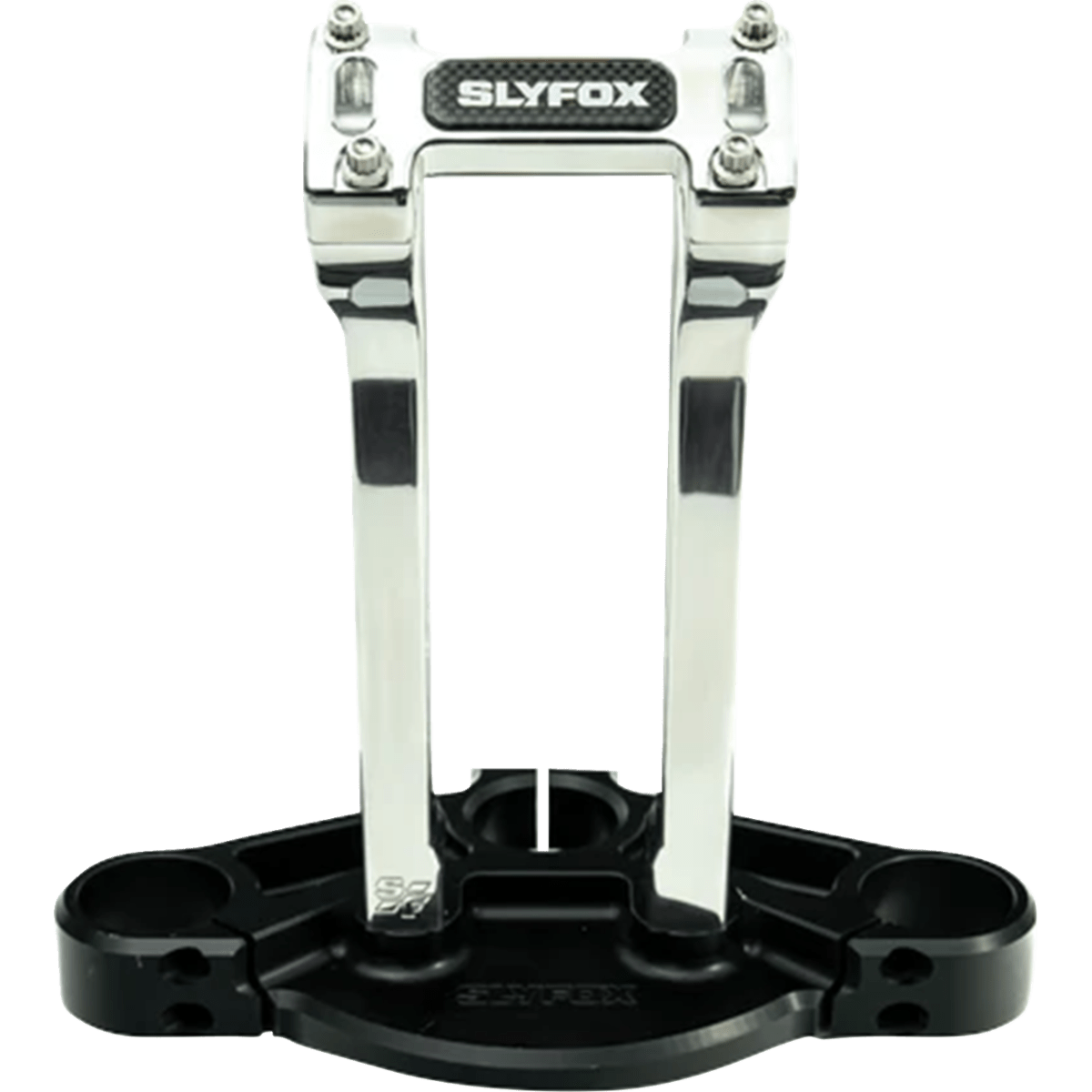 SLYFOX - Handlebar Riser Kit - Pullback 10" Raw 1-1/8 inch - Risers - MetalCore Harley Supply
