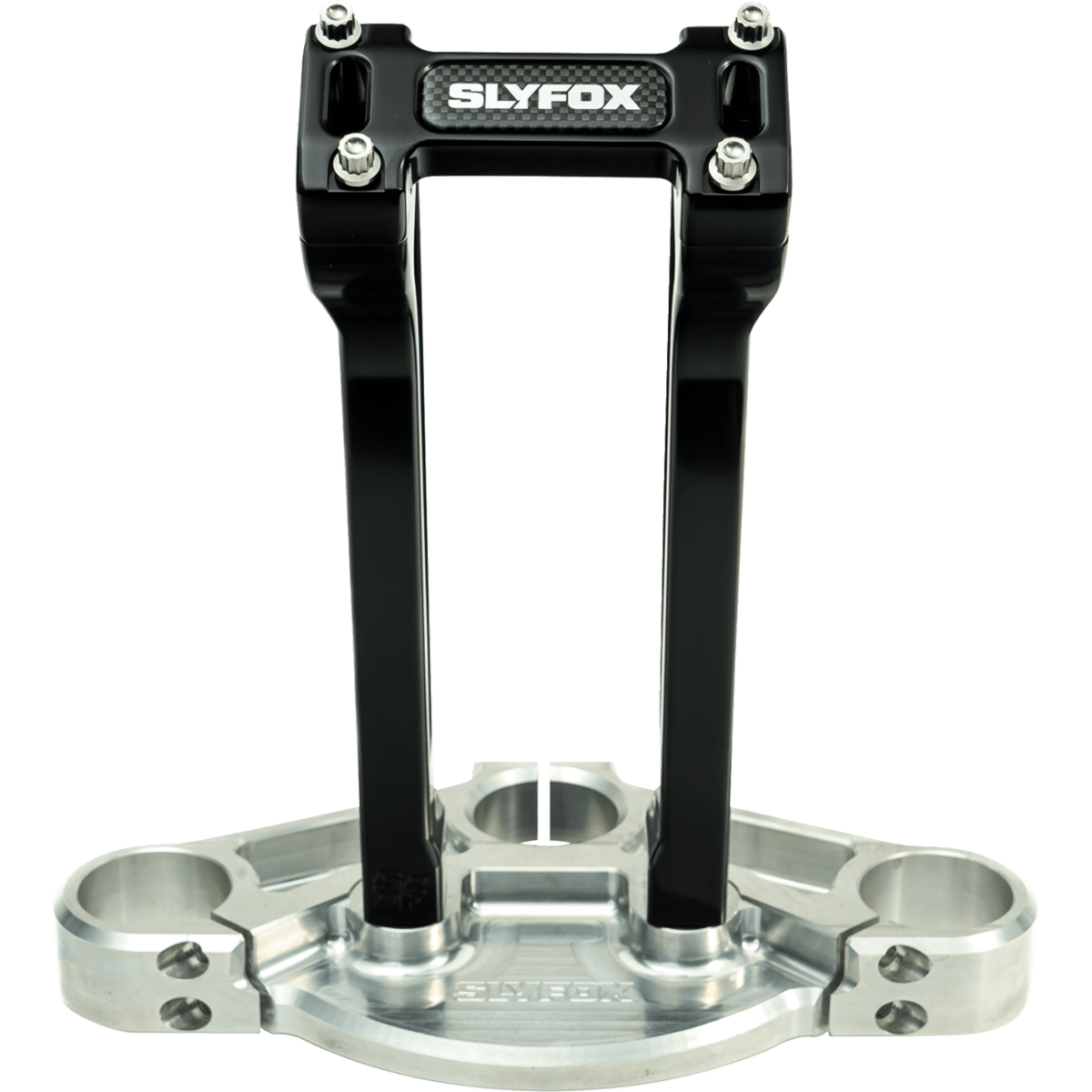 SLYFOX - Handlebar Riser Kit - Pullback 10" Black 1 inch - Risers - MetalCore Harley Supply