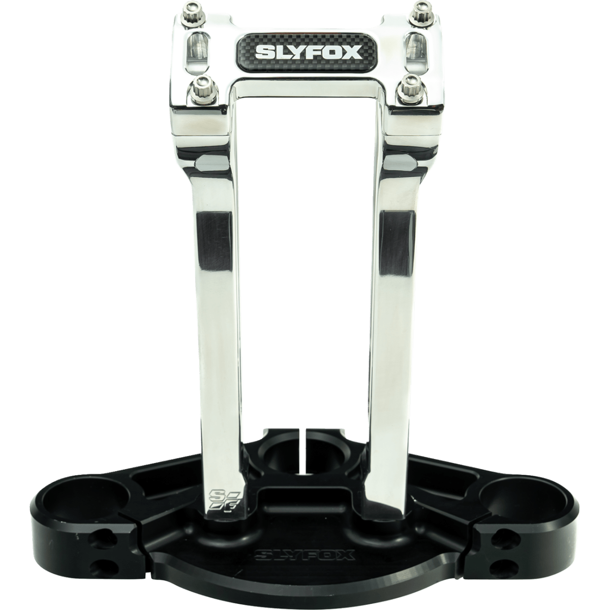 SLYFOX - Handlebar Riser Kit - Pullback 10" Raw 1 inch - Risers - MetalCore Harley Supply