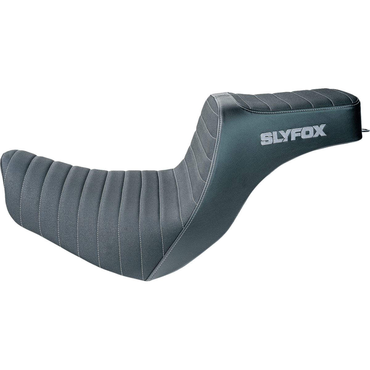 SLYFOX - High Noon 2-Up Seat - Gray Logo Classic '18-'25 - Seats - MetalCore Harley Supply