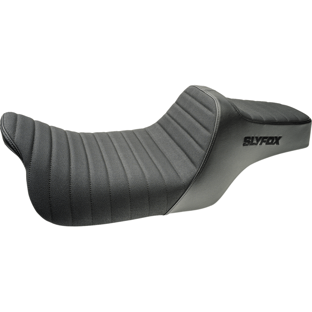 SLYFOX - High Noon 2-Up Seat - Black Logo Classic '08-'23 - Seats - MetalCore Harley Supply