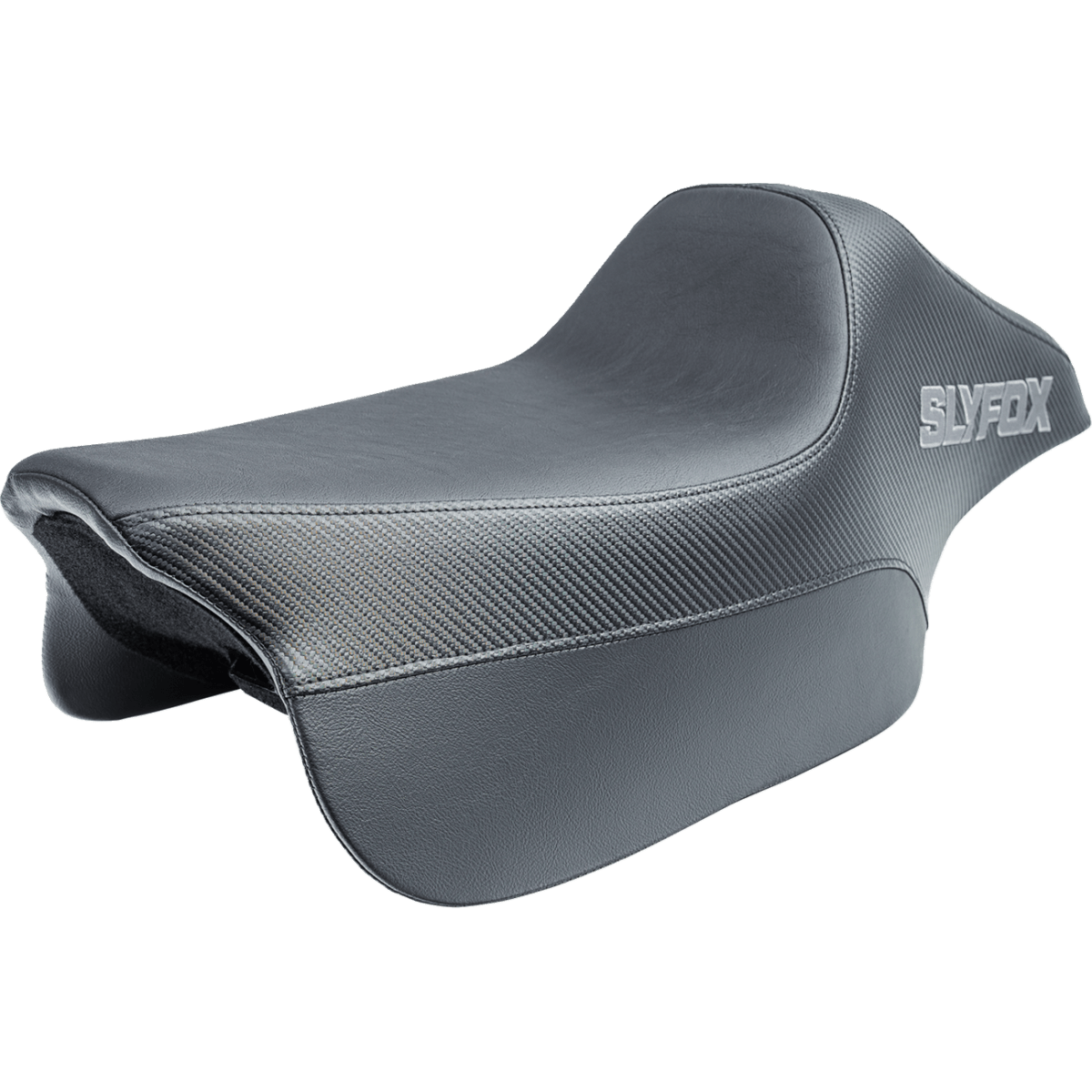 SLYFOX - Race 2-Up Seat - Low (4.75in Support) '08-'25 - Seats - MetalCore Harley Supply